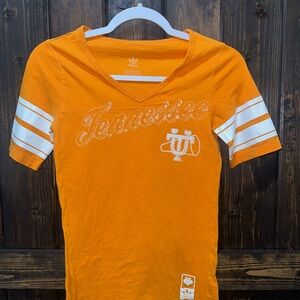 Adidas Orange and White Short Sleeve Tennessee Vols Tee